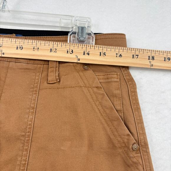 Democracy Cargo Jeans Womens Size 12 Brown Ab Solution Stretch Denim - Picture 8 of 12